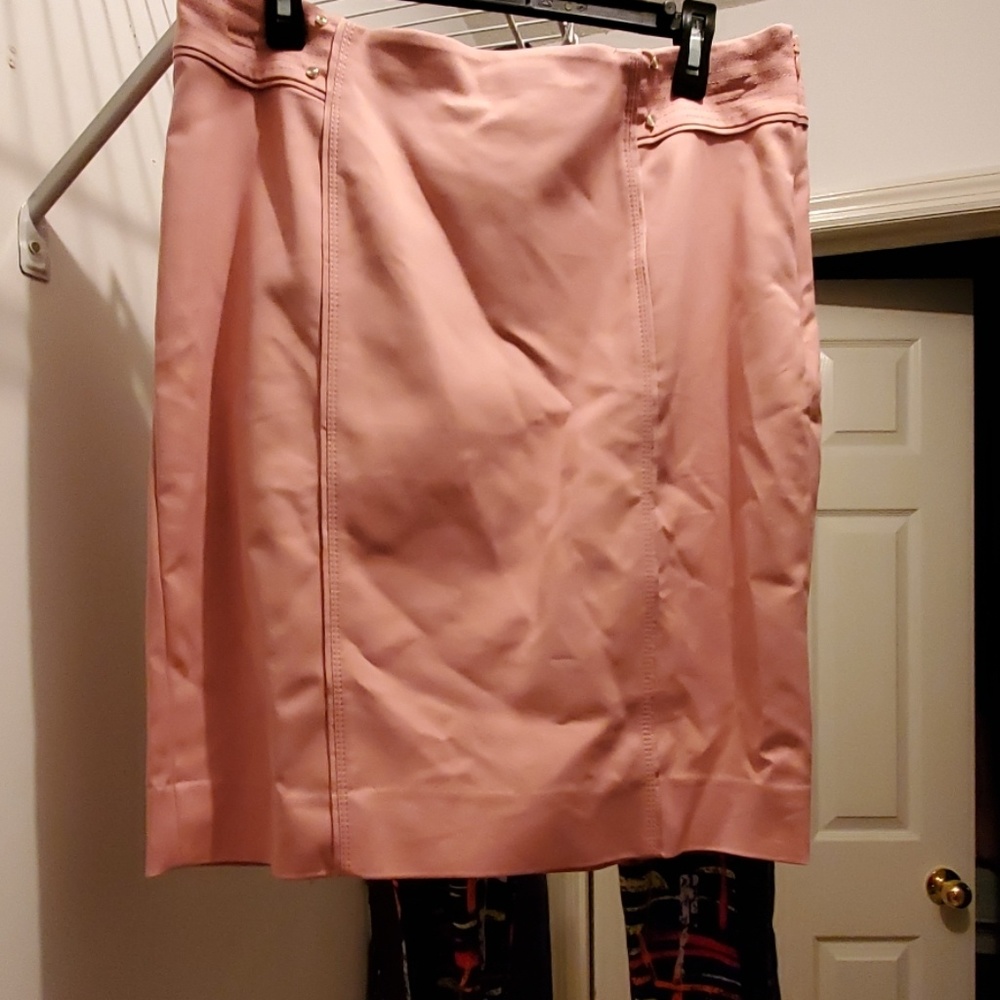 White House Black Market pink skirt